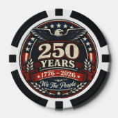 VS viert 250 jaar pokerfiches Poker Chips (Voorkant)