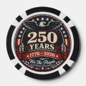 VS viert 250 jaar pokerfiches Poker Chips (Achterkant)