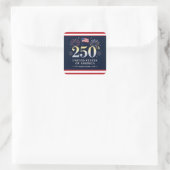 VS viert 250-jarig bestaan Vierkante Sticker (Tas)