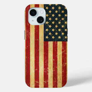 VS Vintage Grunge Vlag iPhone 15 Case