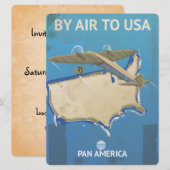 VS Vintage Travel Poster Kaart (Voorkant / Achterkant)