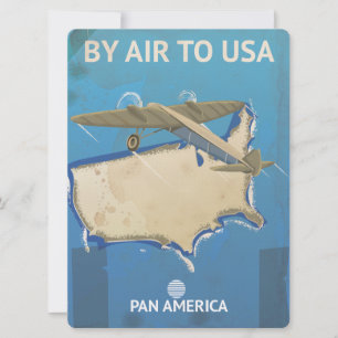 VS Vintage Travel Poster Kaart