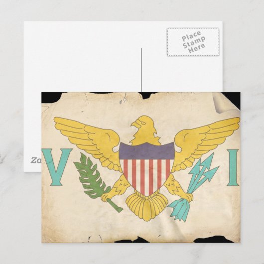 VS VIRGIN EILANDEN BRIEFKAART (Voorkant / Achterkant)