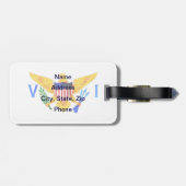 VS VIRGIN-EILANDEN VLAG BAGAGELABEL (Achterkant horizontaal)