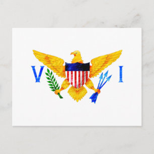 VS VIRGIN-EILANDEN VLAG BRIEFKAART