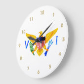 VS VIRGIN-EILANDEN VLAG GROTE KLOK (Hoek)