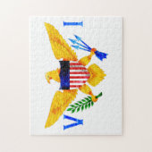 VS VIRGIN-EILANDEN VLAG LEGPUZZEL (Verticaal)