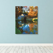 VS, Virginia, Blue Ridge Parkway, Mabry Mill Canvas Afdruk (Insitu (Houten vloer))