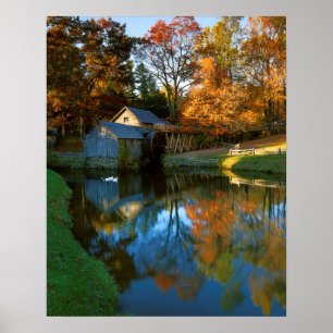 VS, Virginia, Blue Ridge Parkway, Mabry Mill Poster