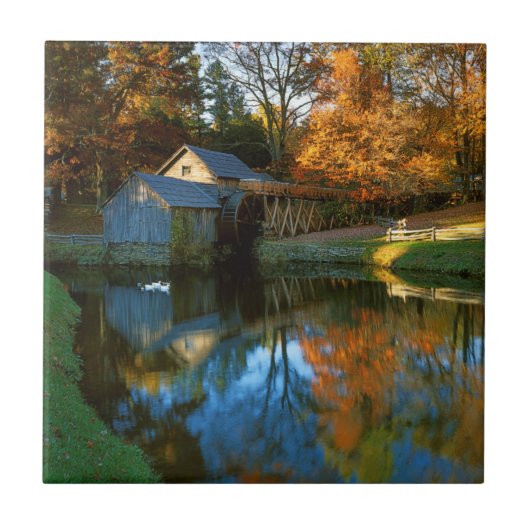 VS, Virginia, Blue Ridge Parkway, Mabry Mill Tegeltje (Voorkant)