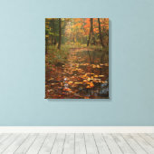 VS, Virginia, herfst in Douthat State Park Canvas Afdruk (Insitu (Houten vloer))