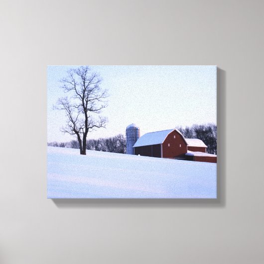 VS, Virginia, Shenandoah-vallei, Schuur Canvas Afdruk (Voorkant)