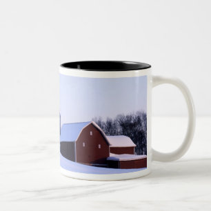 VS, Virginia, Shenandoah-vallei, Schuur Tweekleurige Koffiemok