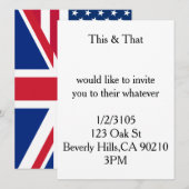 vs vk Uitnodiging (Voorkant / Achterkant)