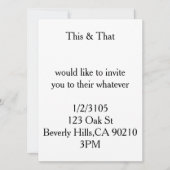 vs vk Uitnodiging (Voorkant)