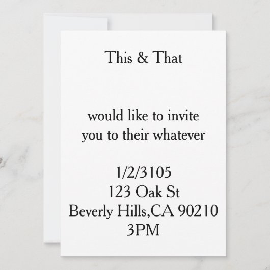 vs vk Uitnodiging (Voorkant)