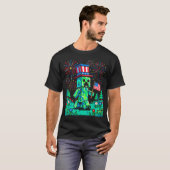 Vs Vlag 4e Juli Gamer Pixel Gaming Patriottisch T-shirt (Voorkant volledig)