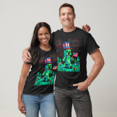 Vs Vlag 4e Juli Gamer Pixel Gaming Patriottisch T-shirt (Unisex)