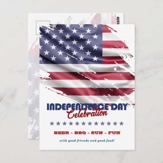 VS vlag 4e uitnodiging van partij juli (Voorkant / Achterkant)