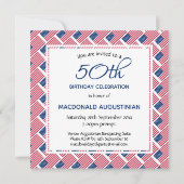 VS VLAG Amerikaans Gepersonaliseerde 50ste Verjaar Kaart (Voorkant)