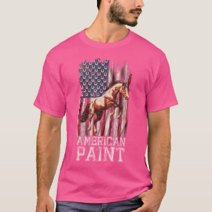 Vs Vlag Amerikaanse Paint Paard Liefhebber Paardri T-shirt