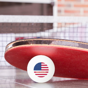 VS vlag Amerikaanse patriottische taennis beer pin Pingpongbal