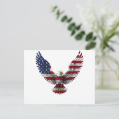 VS-vlag Amerikaanse Zeearend 4 juli Briefkaart (Staand voorkant)