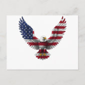 VS-vlag Amerikaanse Zeearend 4 juli Briefkaart (Voorkant)