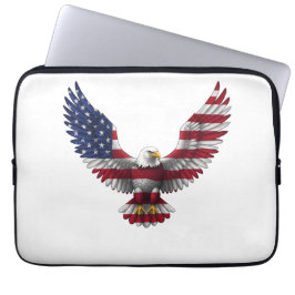 VS-vlag Amerikaanse Zeearend 4 juli Laptop Sleeve