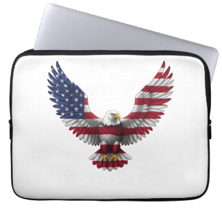 VS-vlag Amerikaanse Zeearend 4 juli Laptop Sleeve