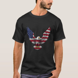 VS-vlag Amerikaanse Zeearend 4 juli T-shirt