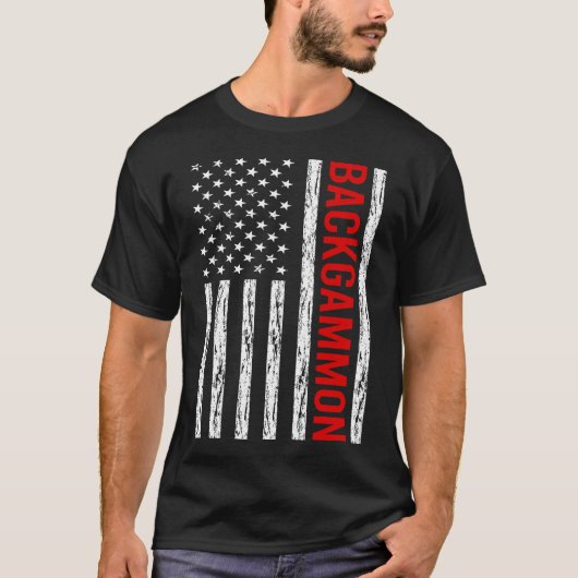 VS Vlag Backgammon T-shirt (Voorkant)