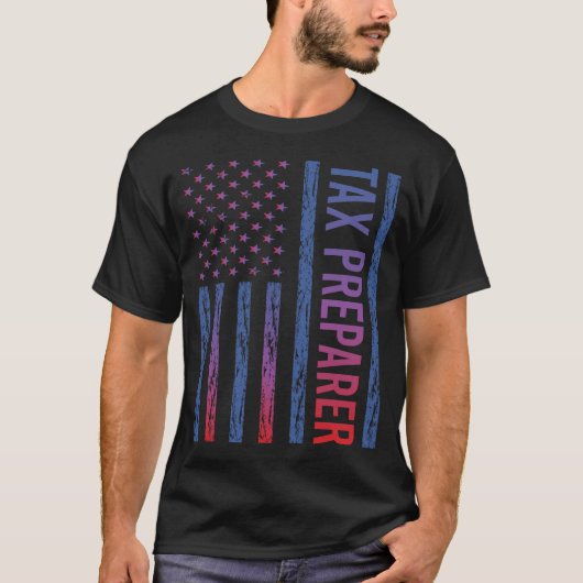 VS-vlag belastingaangifte T-shirt (Voorkant)
