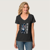 VS Vlag Boston Terrier Beste Hond Moeder Ooit T-shirt (Voorkant volledig)