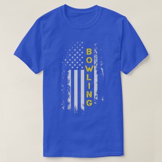 VS vlag Bowling American vlag Bowling T T-shirt (Design voorkant)