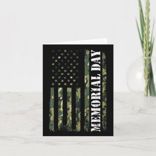Vs-vlag camouflage Memorial Day Kaart