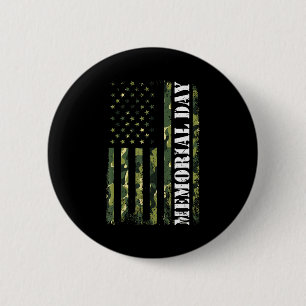Vs-vlag camouflage memorial day ronde button 5,7 cm