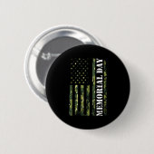Vs-vlag camouflage memorial day ronde button 5,7 cm (Voorkant /achterkant)