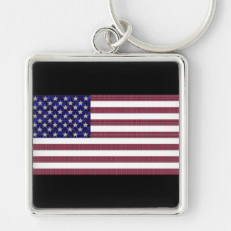 VS Vlag Edelsteen Kunst Sleutelhanger