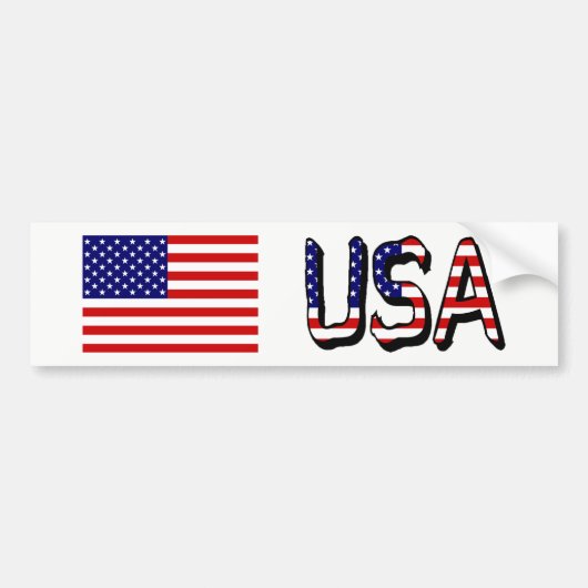 VS Vlag en overlay afwezig Bumpersticker (Voorkant)