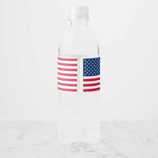 VS vlag fles etiketten Amerikaans patriottisch (Achterkant)