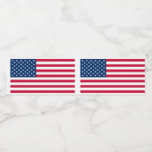 VS vlag fles etiketten Amerikaans patriottisch (Enkel label)