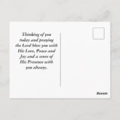 VS-vlag God Bless America Patriottisch  Briefkaart (Achterkant)