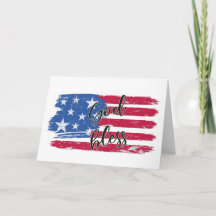 VS Vlag God Zegen Amerika Tekst Patriottisch