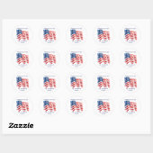 VS Vlag Golvende Thank You Sticker (Vel)