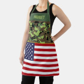 VS-vlag groene Camo op maat Schort (Insitu)