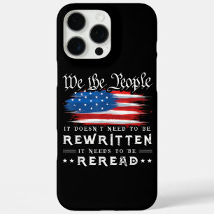 VS-vlag Grondwet van de VS moet opnieuw worden gel iPhone 16 Pro Max Hoesje