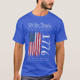 VS-vlag Grondwet van de VS Patriottisch 4 juli T-shirt