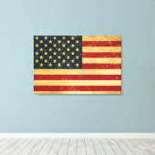 VS vlag Grunge Canvas Afdruk (Insitu (Houten vloer))