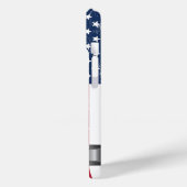 VS vlag grunge en metallic naam label Case-Mate iPhone Case (Achterkant / Links)